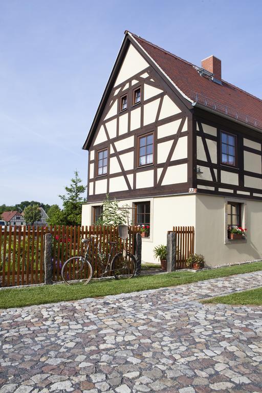 Pension Alte Schmiede Zabeltitz ภายนอก รูปภาพ